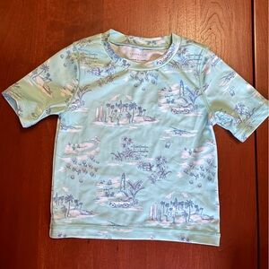 Janie and Jack Tropical Toile Rash Guard 12-18M
